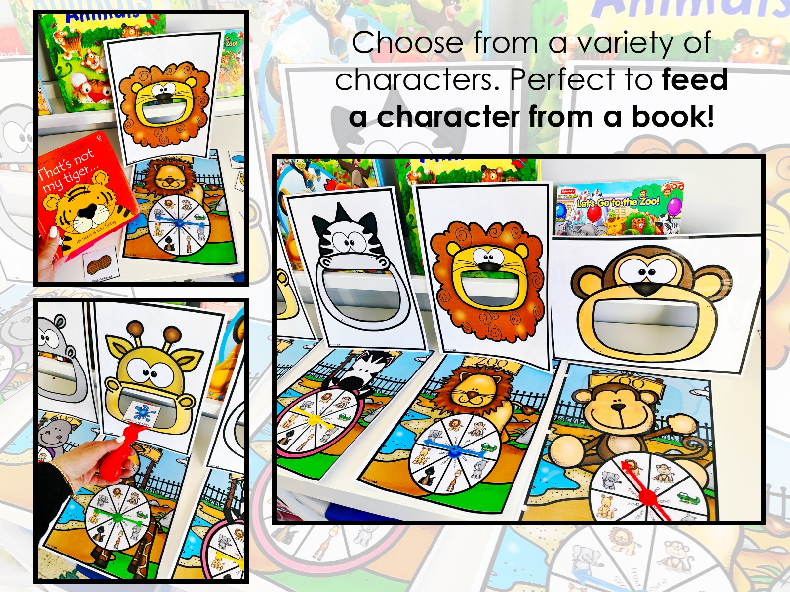 Zoo Interactive Feeding Game for speech therapy preview page 3