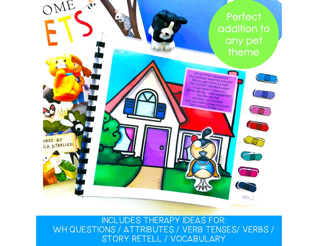 WH Questions Book for speech therapy preview page 3