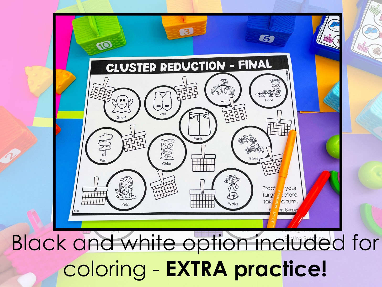 Sorting Surprise Picnic Basket Toy Companion for speech therapy preview page 5