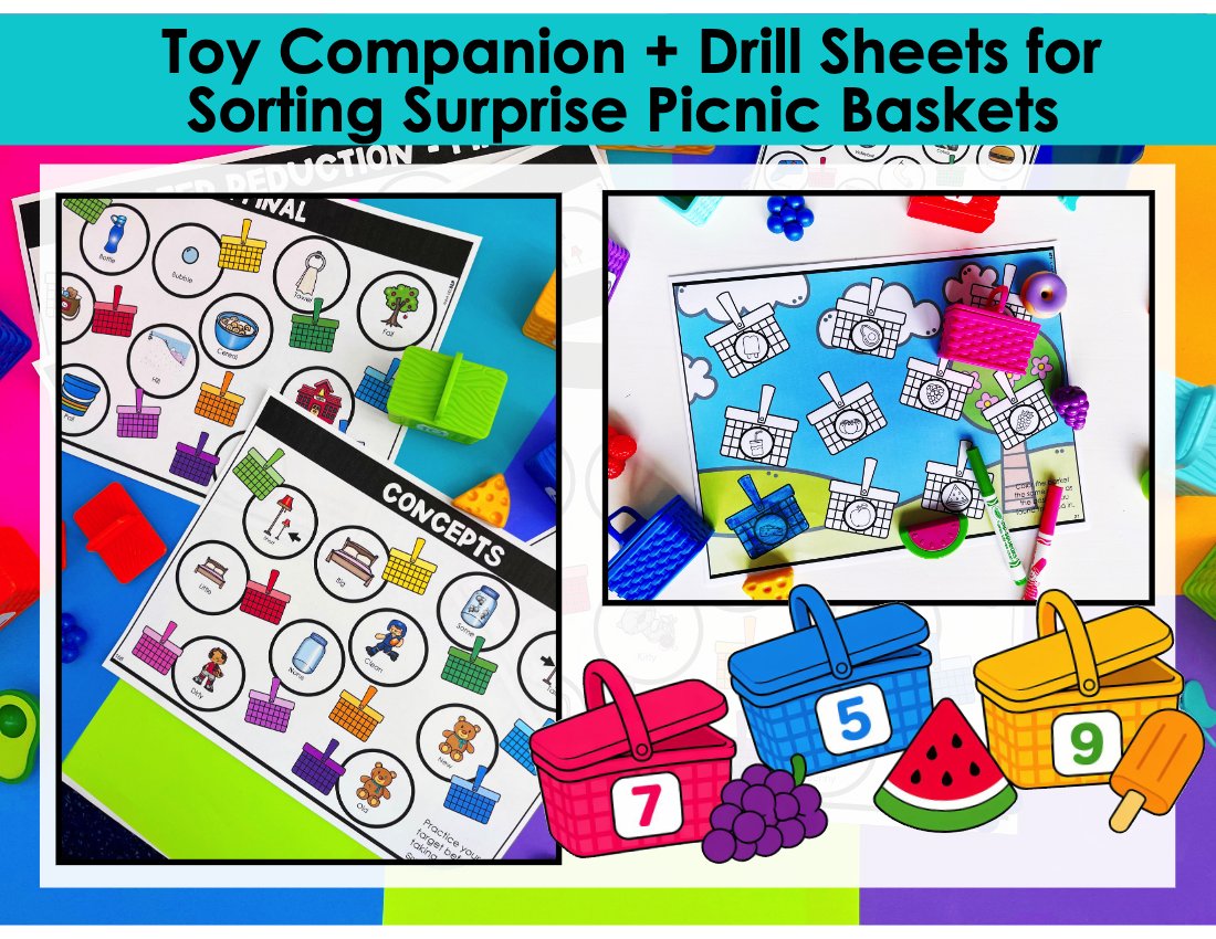 Sorting Surprise Picnic Basket Bundle for speech therapy preview page 2