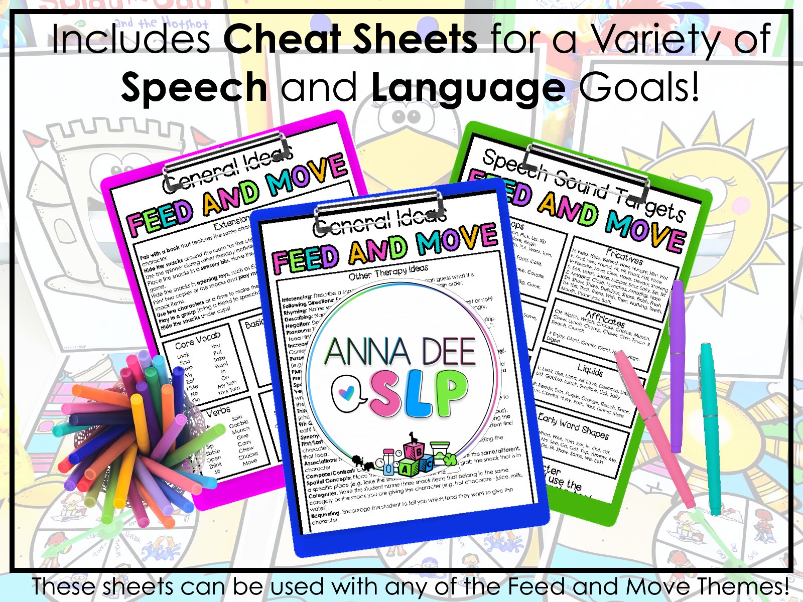 Summer Feed and Move Game for speech therapy preview page 6
