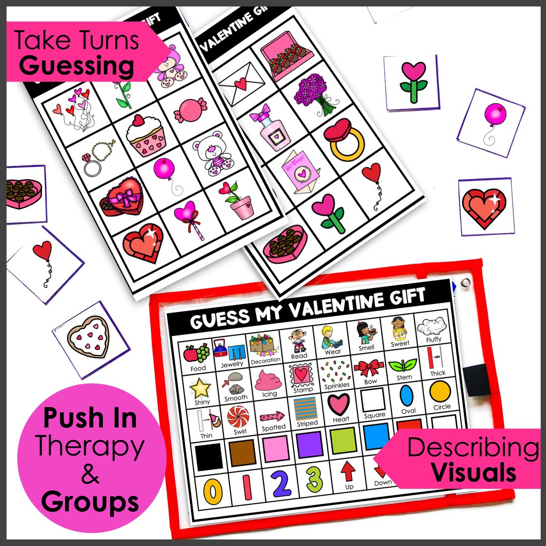 Valentine's Day Describing Game for speech therapy – image 2