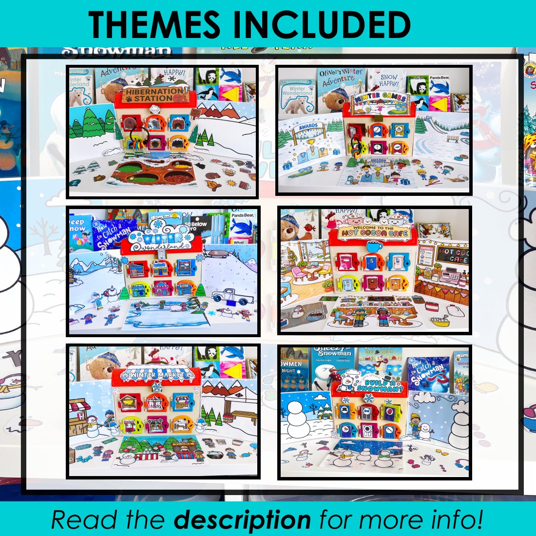 Winter Critter Clinic bundle speech therapy toy companions – image 3