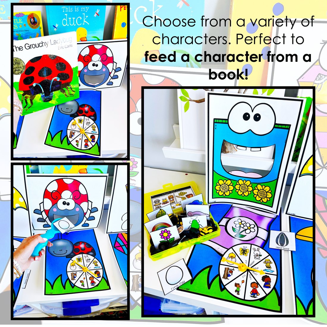 Spring Interactive Feeding Game for speech therapy – image 3