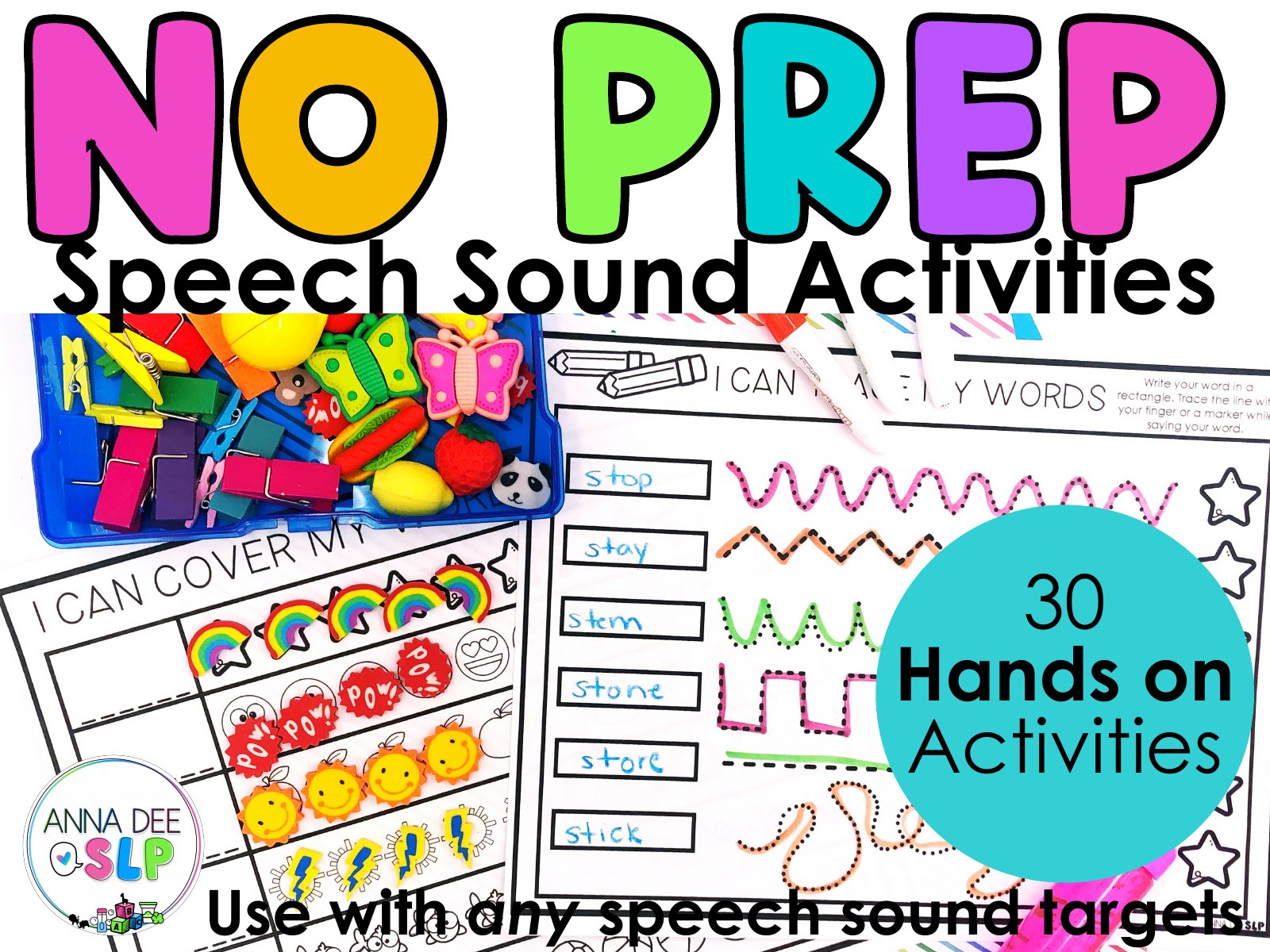 Articulation, Phonology and Apraxia Activity Binder for speech therapy preview page 1