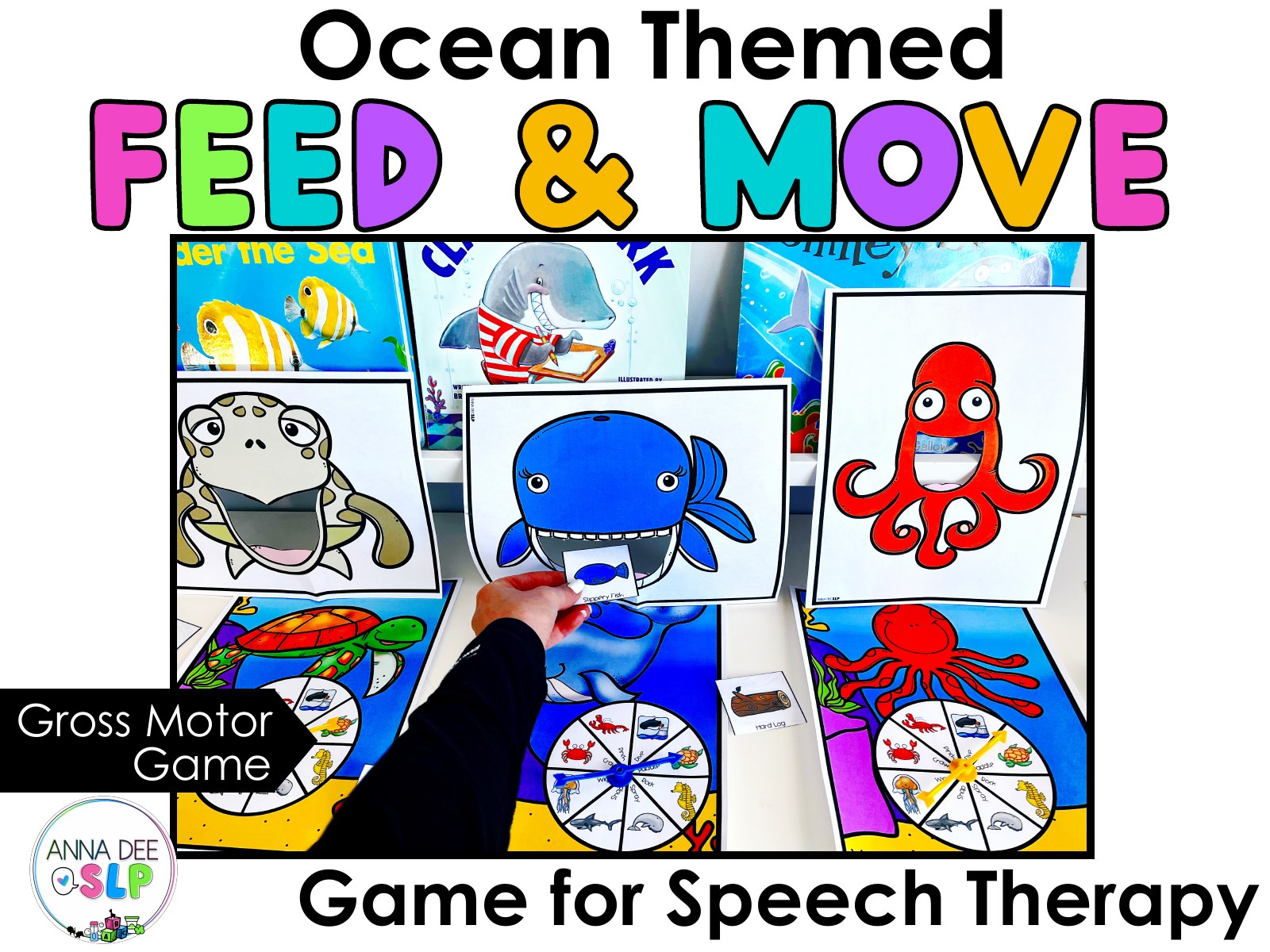 Ocean Interactive Feeding Game for speech therapy preview page 1