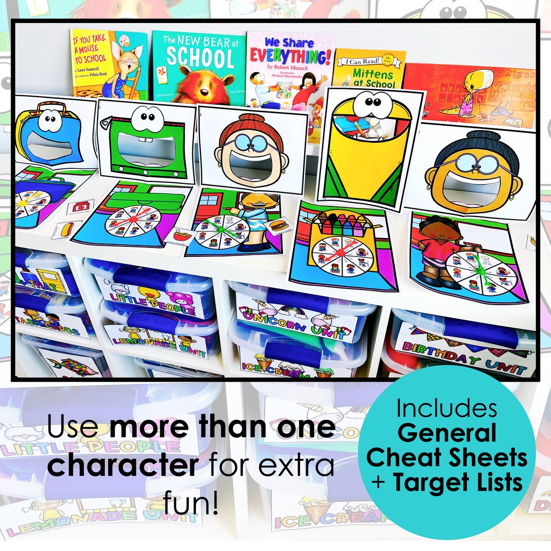 Back to School Interactive Feeding Game for speech therapy – image 4