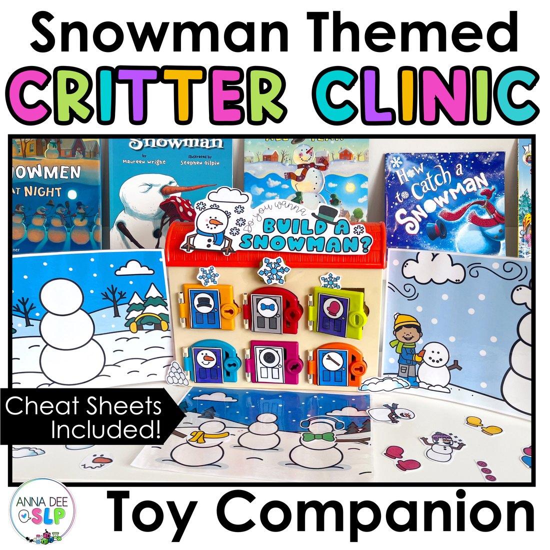 Snowman Critter Clinic speech therapy toy companion