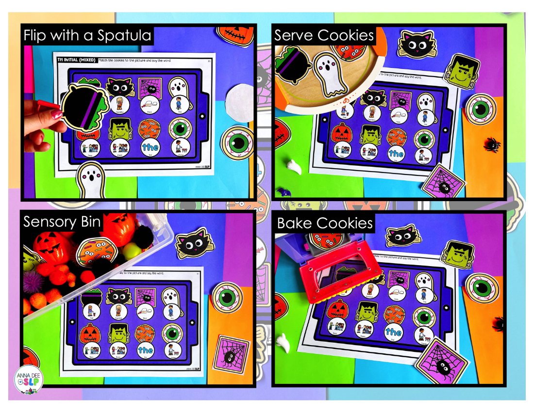 Halloween say and play activity for speech therapy preview page 3