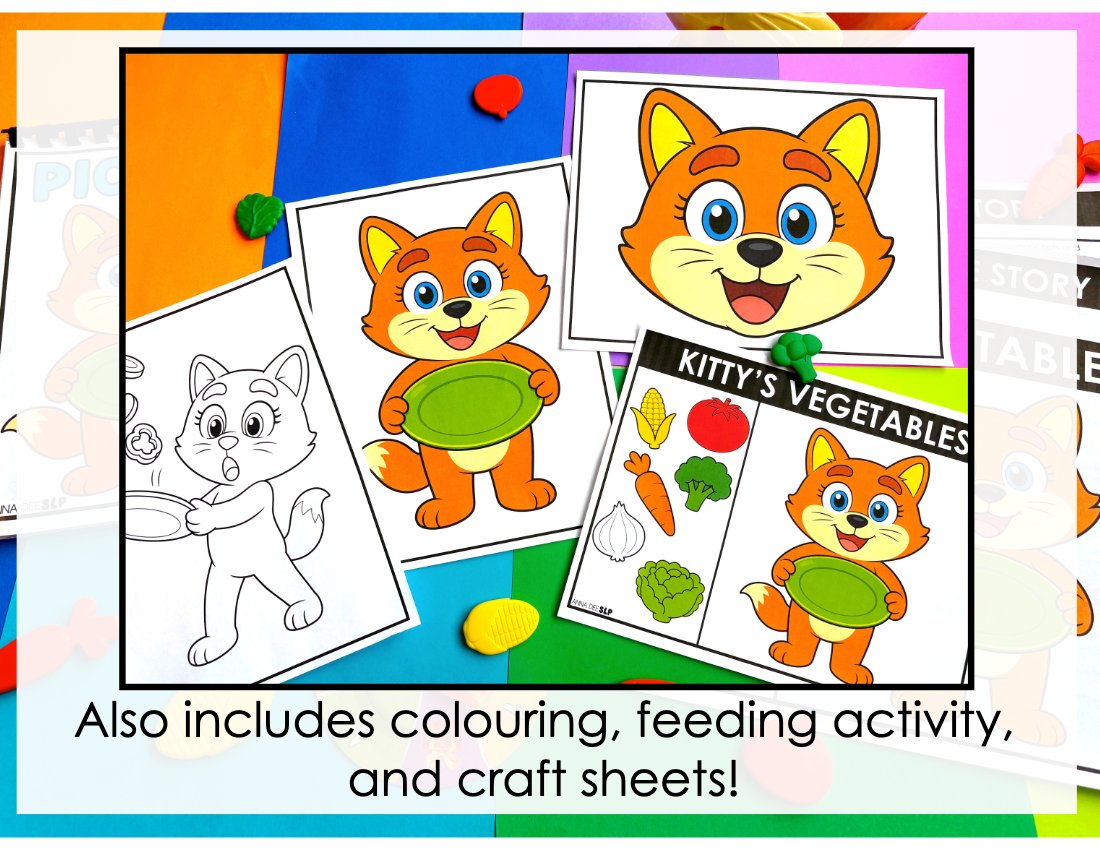 Picky Kitty Interactive Story for speech therapy preview page 5