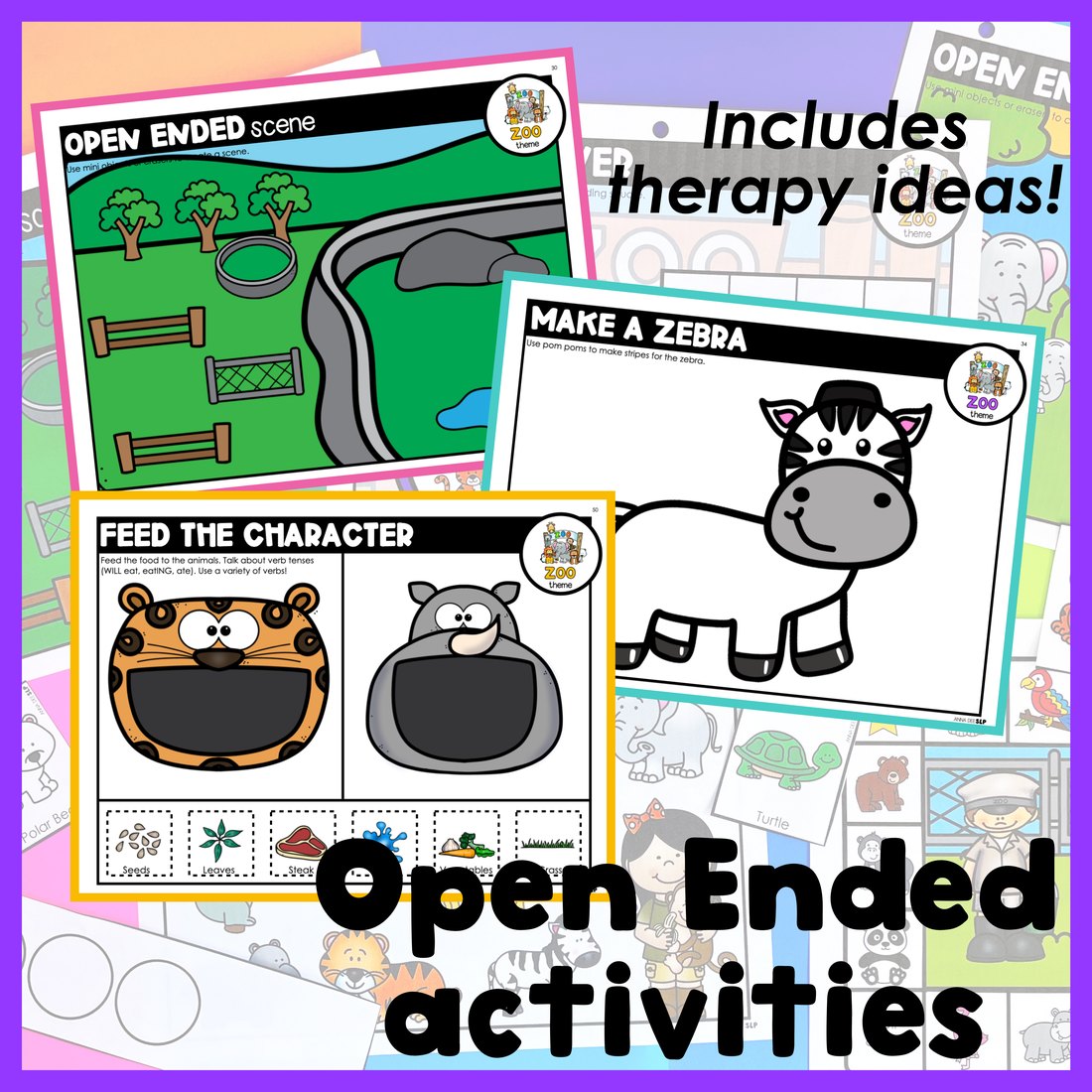 Zoo Activities and Worksheets for speech therapy – image 3