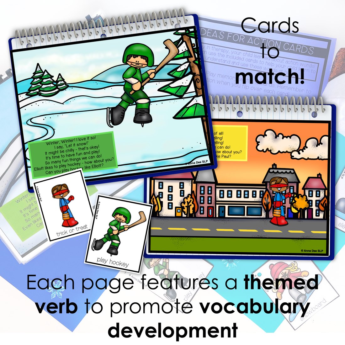 Repetitive Seasonal Books Bundle for speech therapy – image 2
