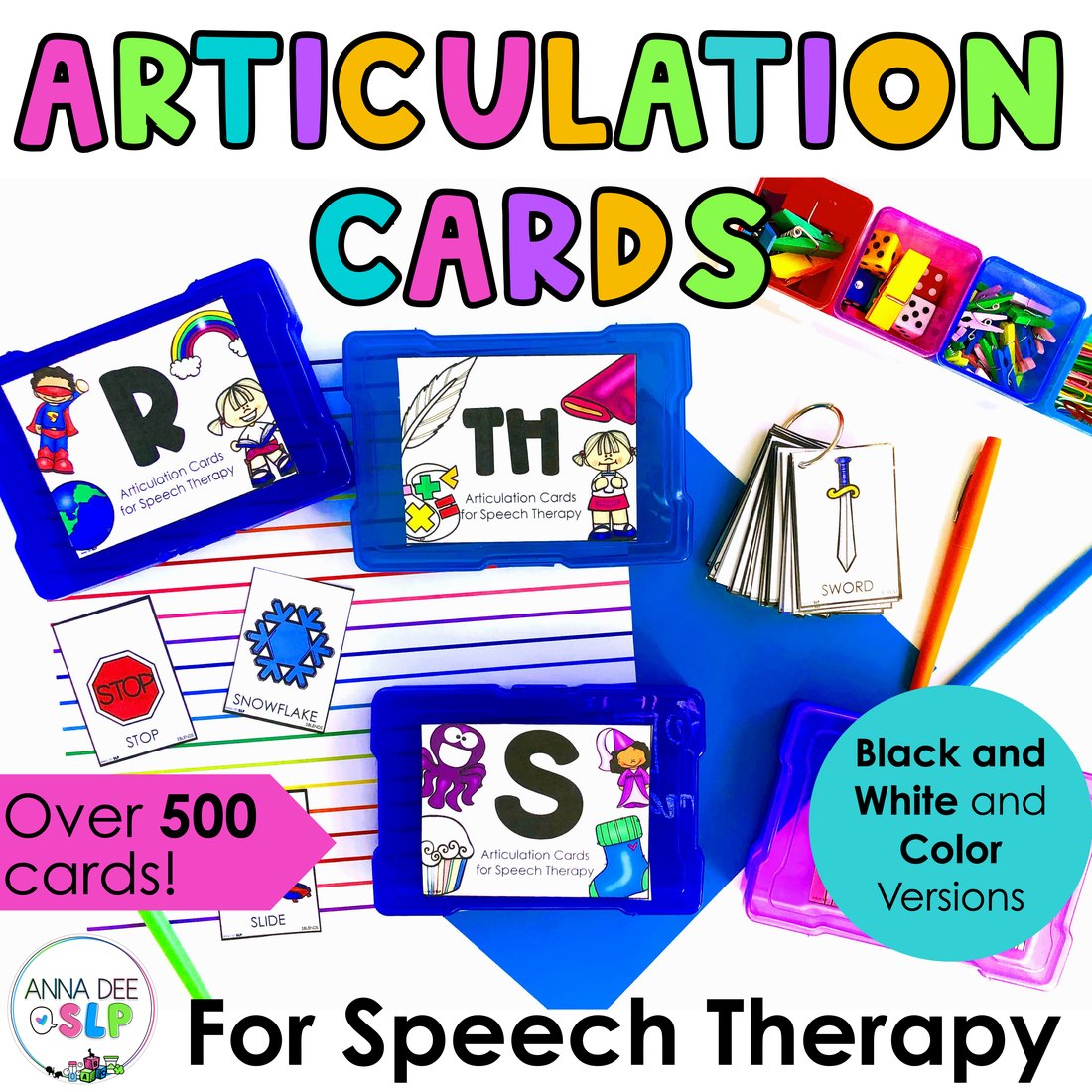 Artic Cards for speech therapy
