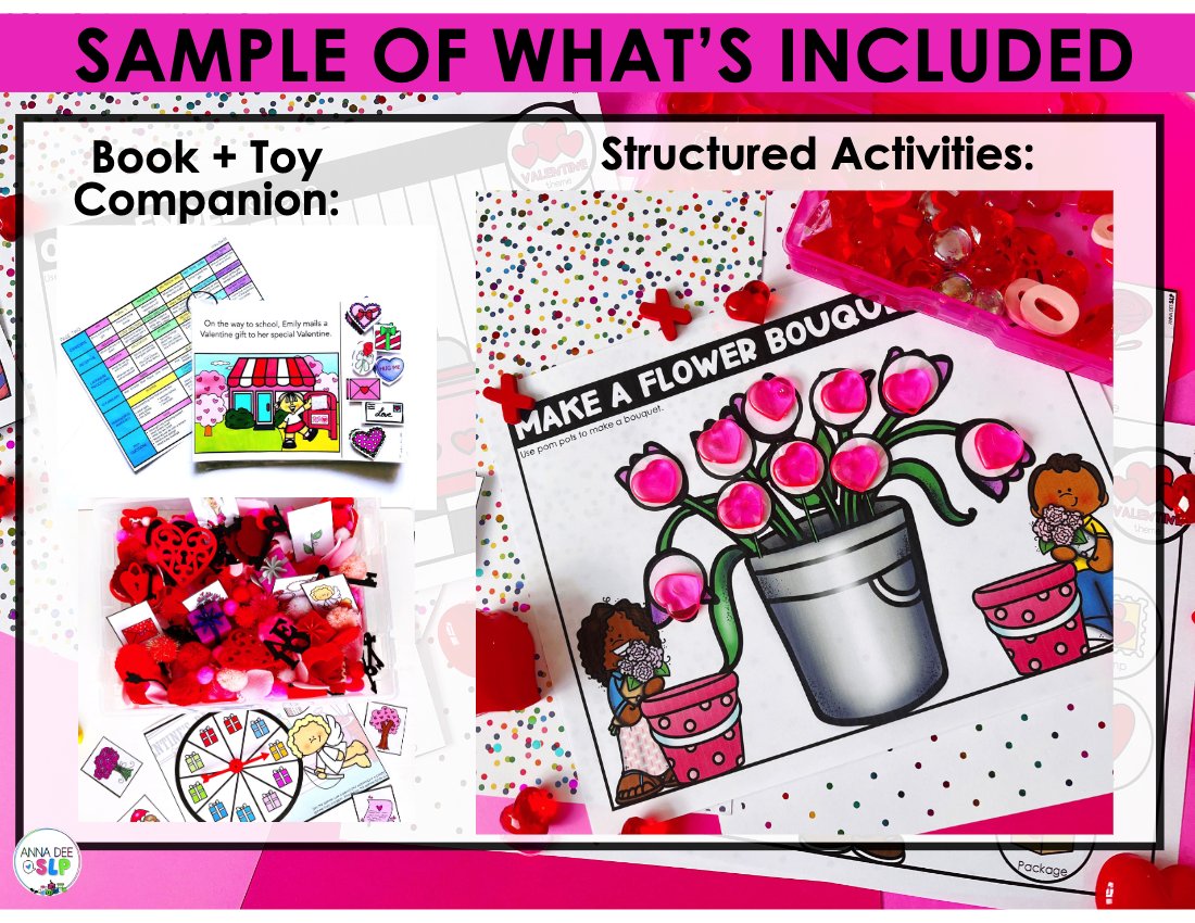 Valentine's Day Activity Bundle for speech therapy preview page 6