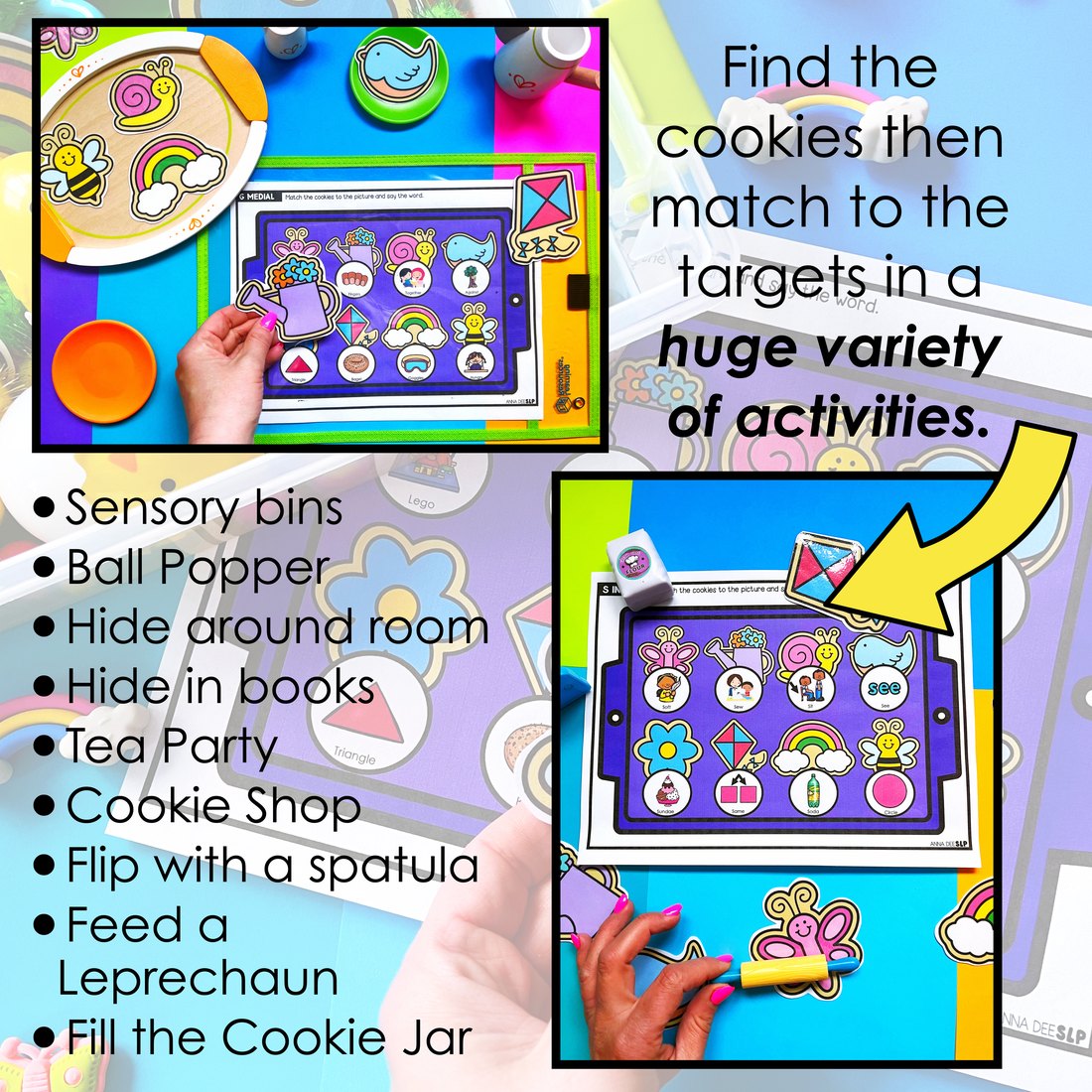 Spring say and play activity for speech therapy – image 2