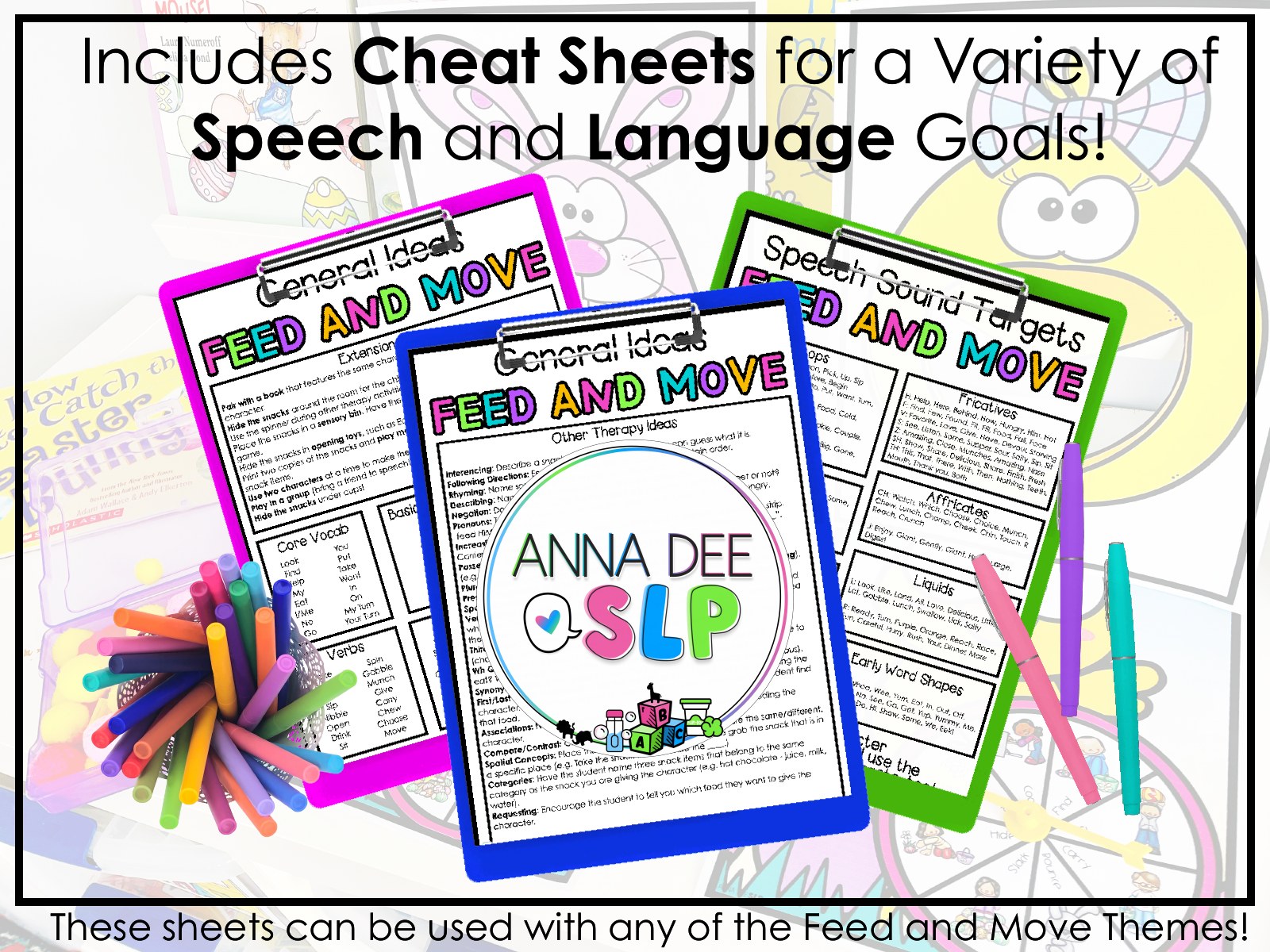 Easter Interactive Feeding Game for speech therapy preview page 6
