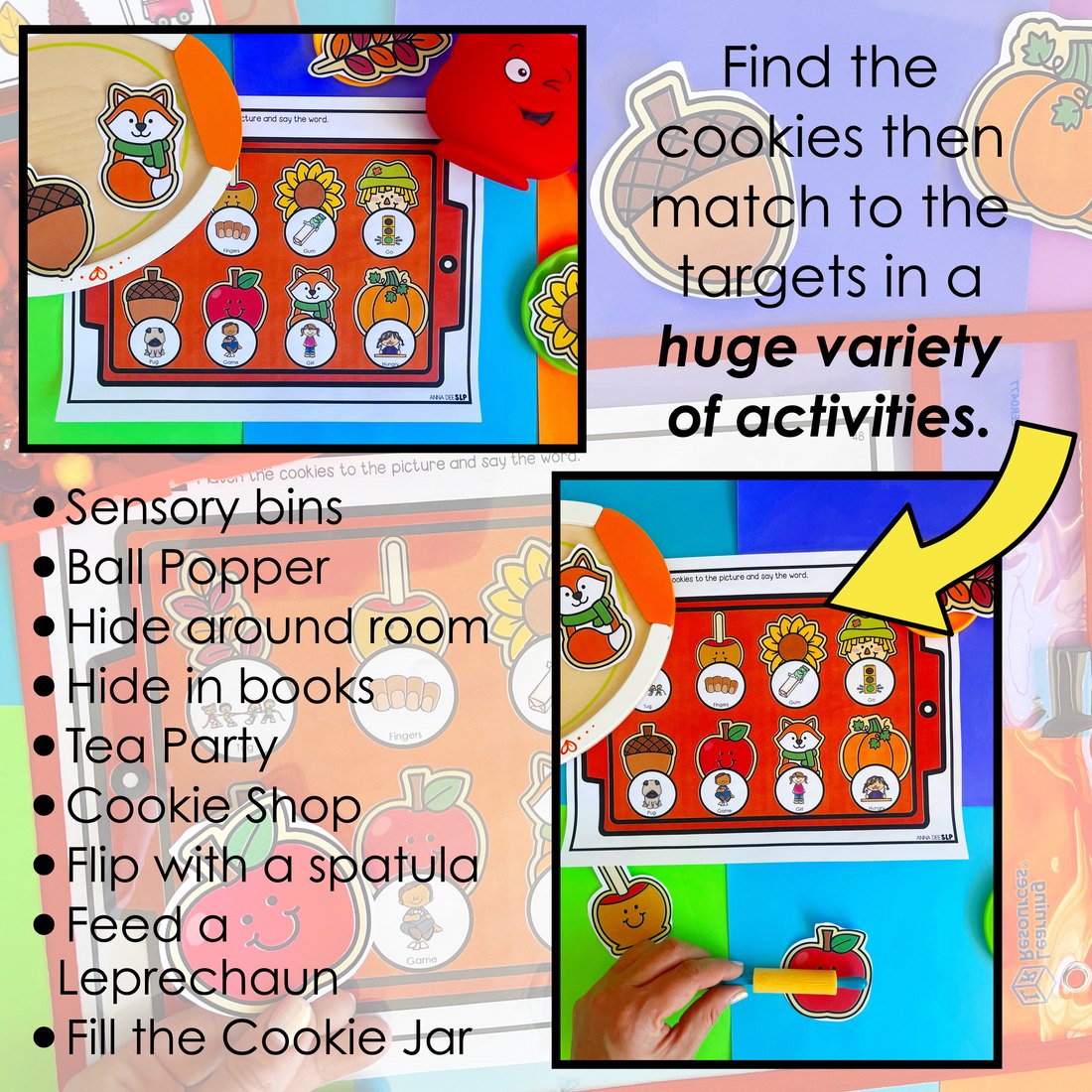 Fall say and play activity for speech therapy – image 2