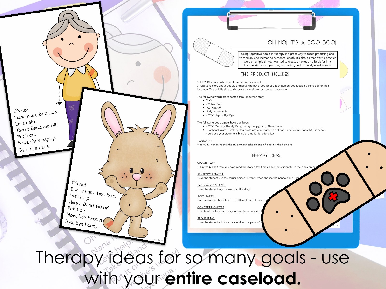 Apraxia Interactive Book Early Words for speech therapy preview page 4