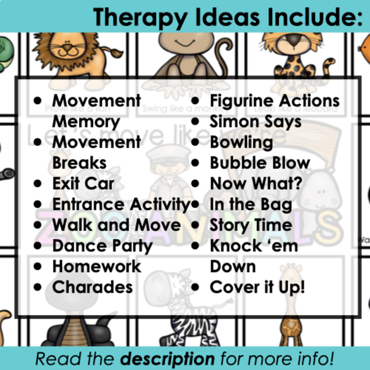 Pet movement cards for speech therapy – image 4