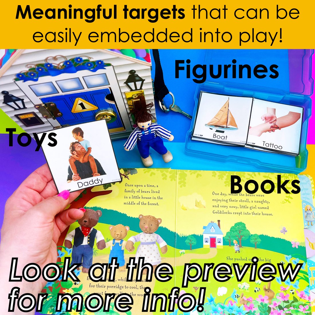 Apraxia Word List and Photo Drill Cards for speech therapy – image 4
