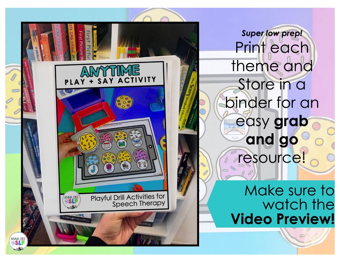 Year Round say and play activity for speech therapy preview page 8