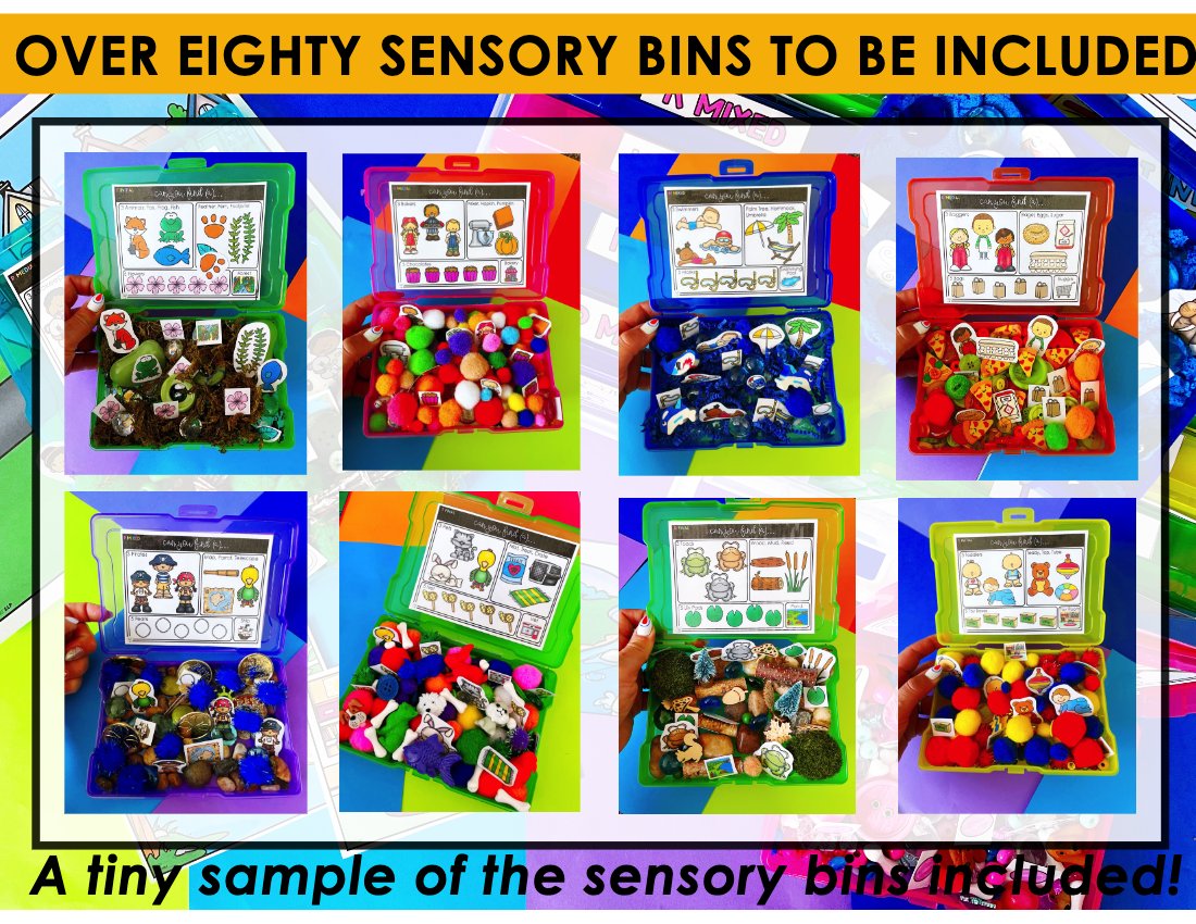 Articulation Sensory Bins BUNDLE for speech therapy preview page 6