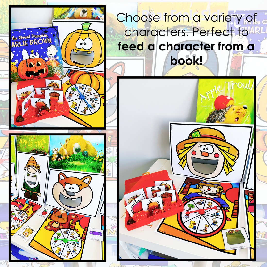 Fall Interactive Feeding Game for speech therapy – image 3