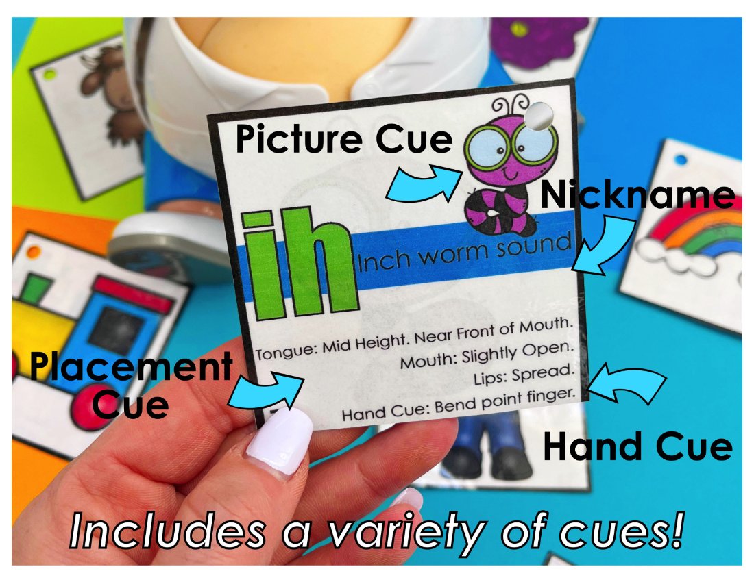 Articulation and Apraxia Sound Cue Cards for speech therapy preview page 3