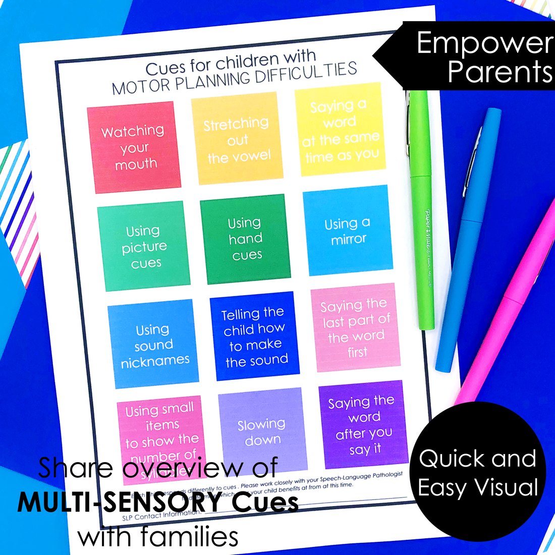 Apraxia Summer Homework for speech therapy – image 3
