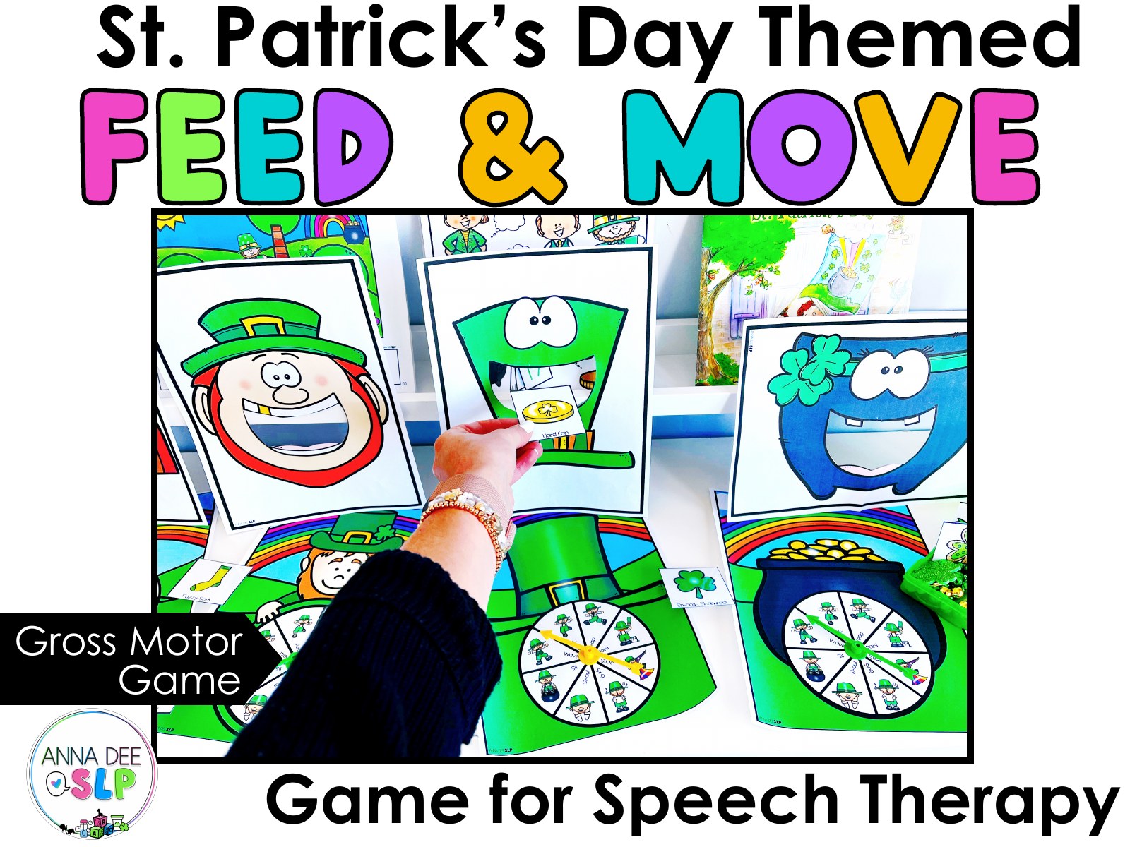 St. Patrick's Day Interactive Feeding Game for speech therapy preview page 1