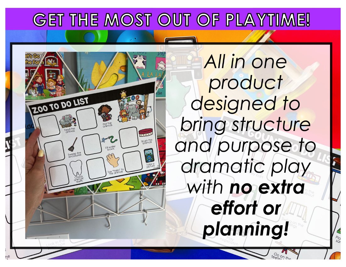 Pretend Play Visual Supports for speech therapy preview page 2