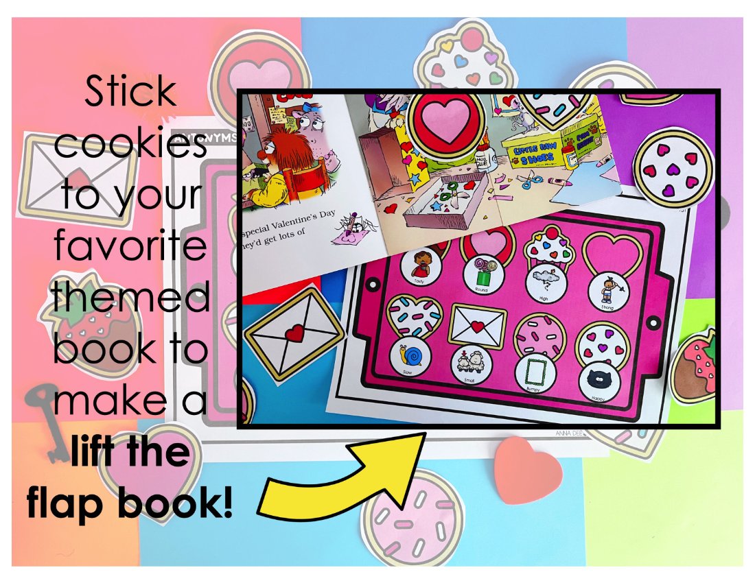 Valentine's Day say and play activity for speech therapy preview page 5