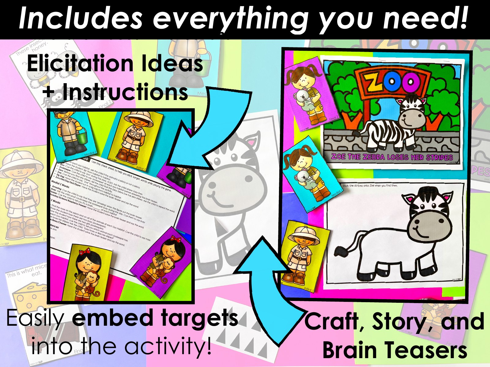 Z Articulation Story and Activity for speech therapy preview page 3