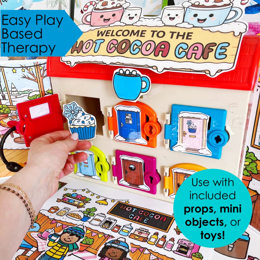Hot Cocoa Café Critter Clinic speech therapy toy companion – image 3
