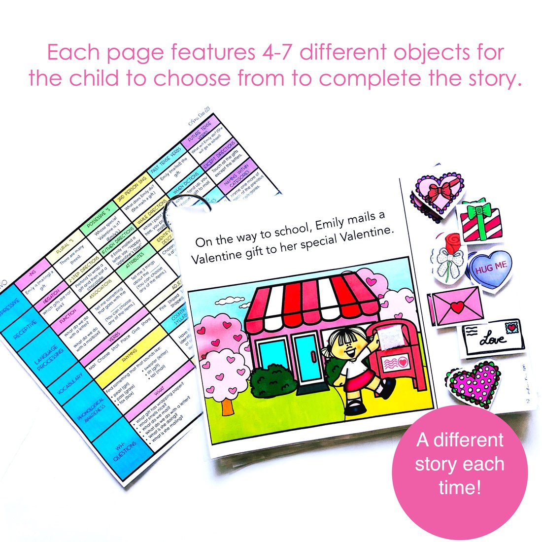 Valentine's Day Interactive Book for speech therapy – image 2
