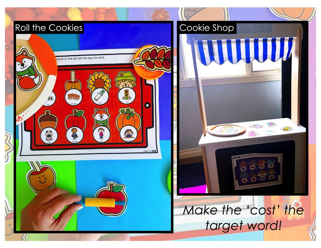 Fall say and play activity for speech therapy preview page 4