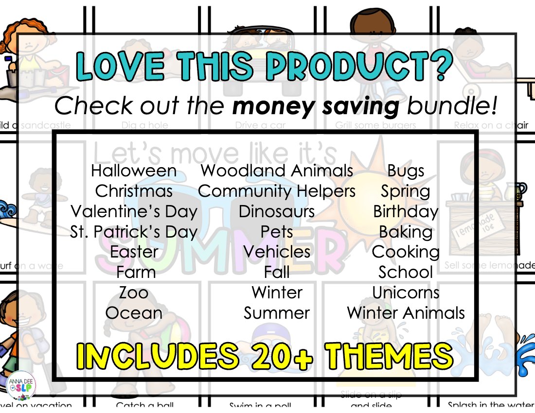 Cooking movement cards for speech therapy preview page 5