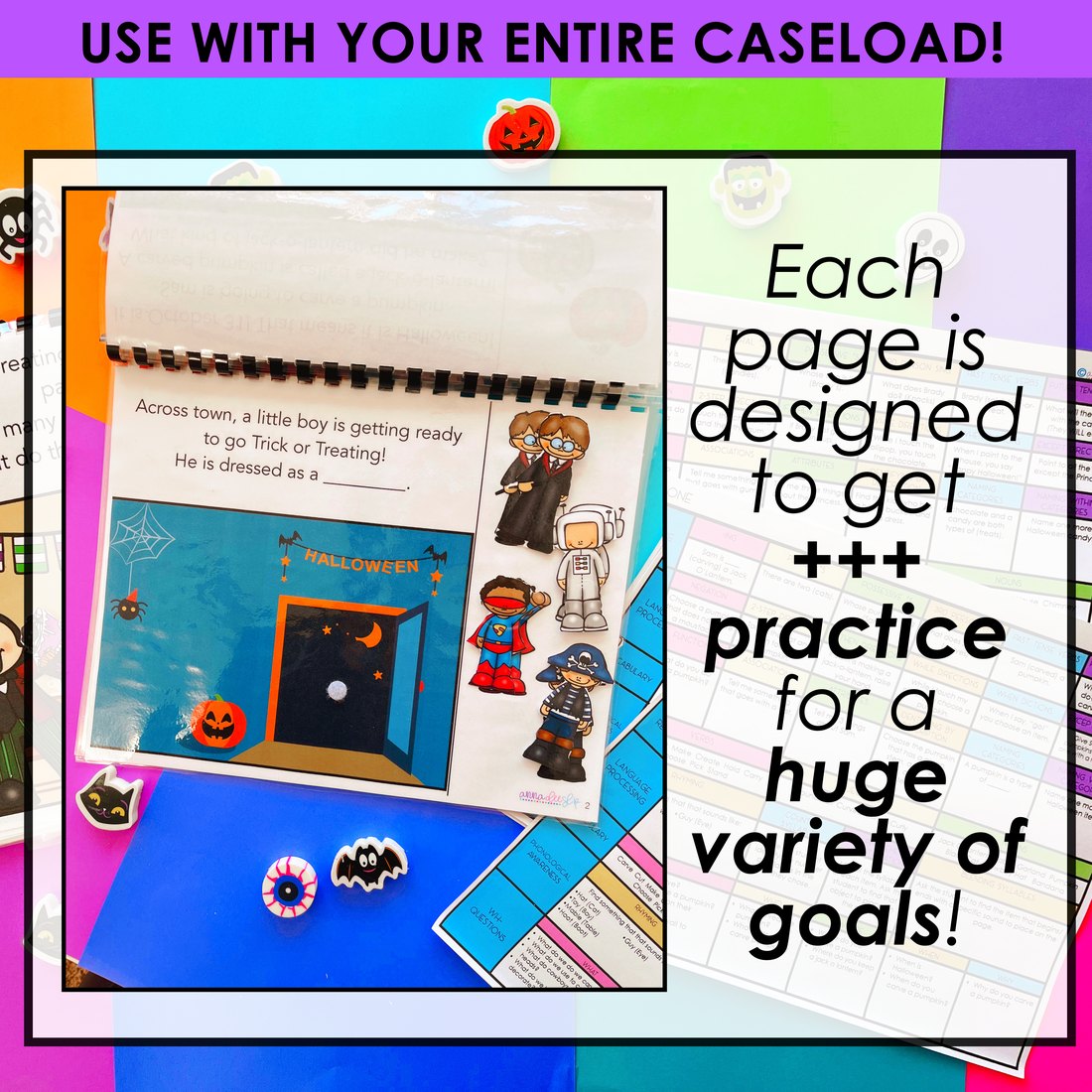 Halloween Interactive Book for speech therapy – image 3