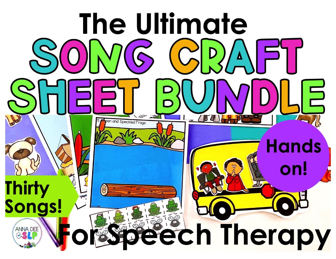 Song Companions and Props for speech therapy preview page 1