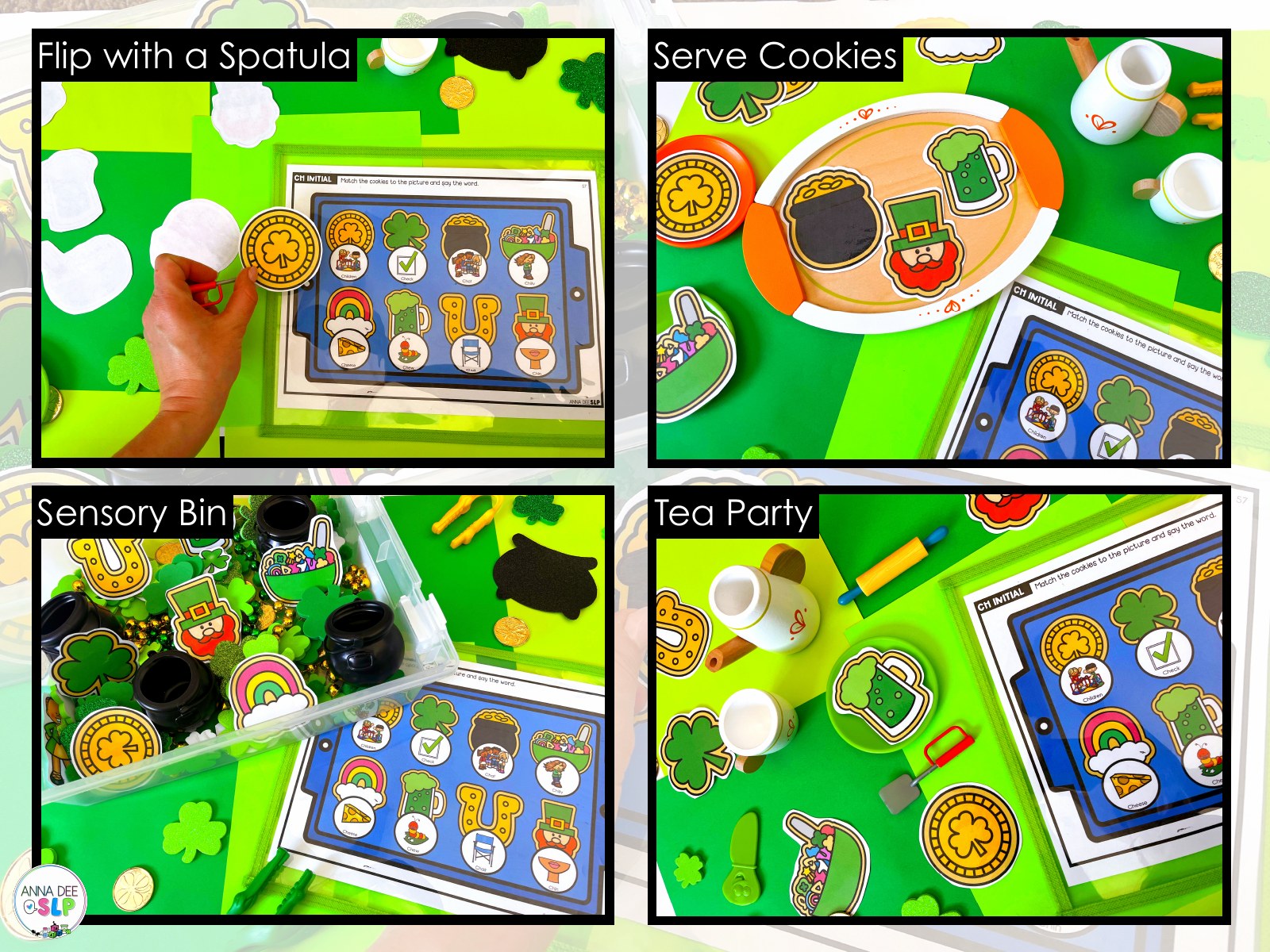 St. Patrick's Day say and play activity for speech therapy preview page 2