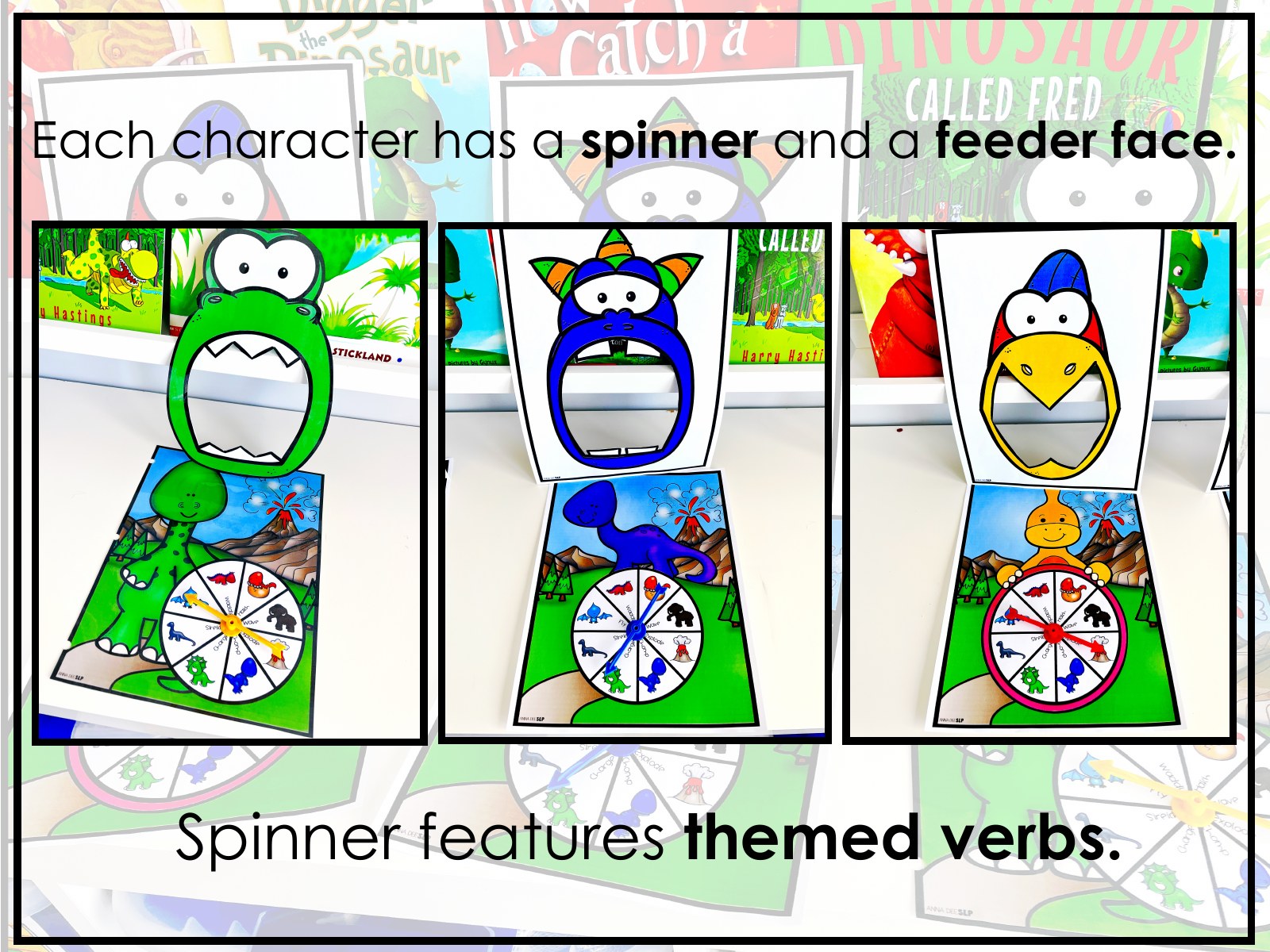 Dinosaur Interactive Feeding Game for speech therapy preview page 5
