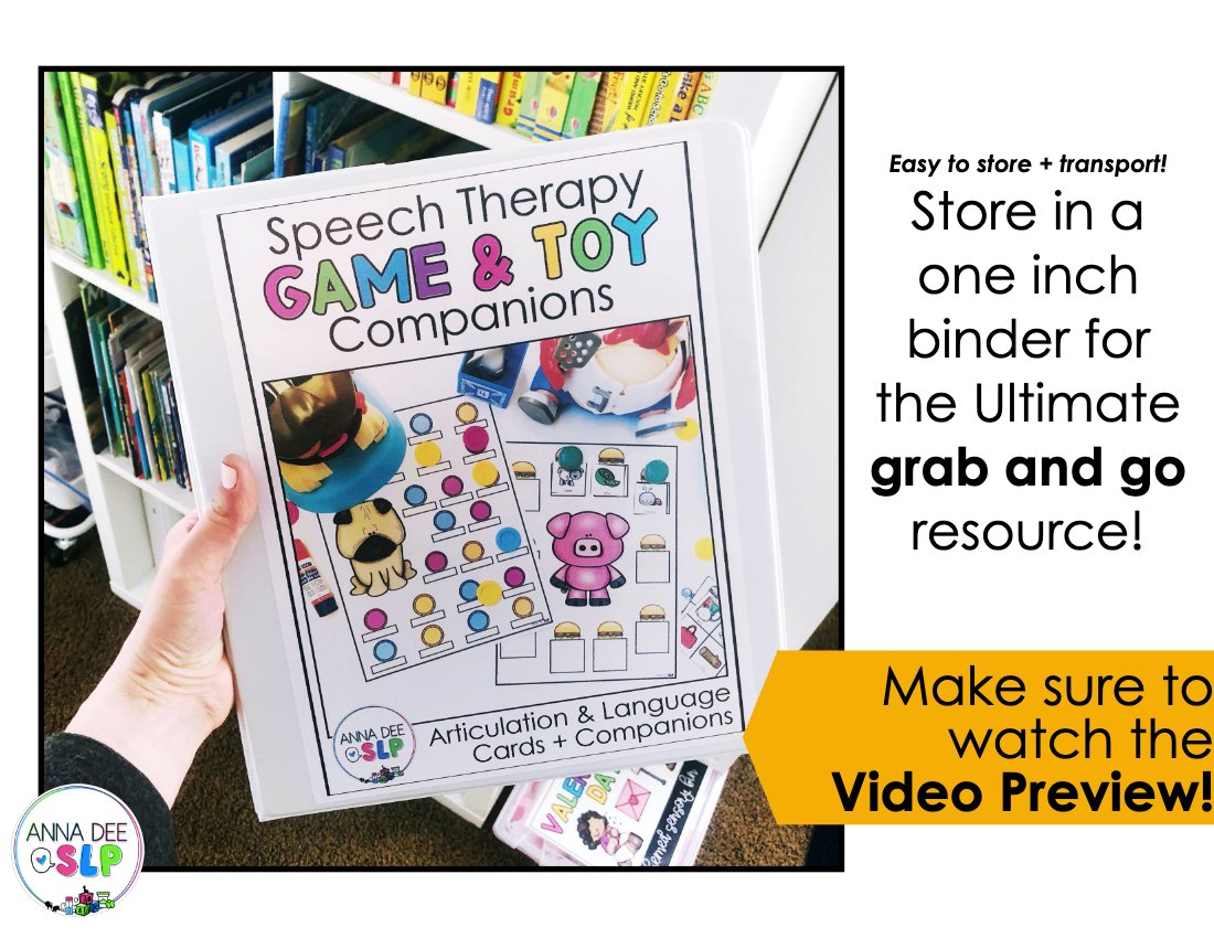 Speech therapy game and toy companions preview page 12