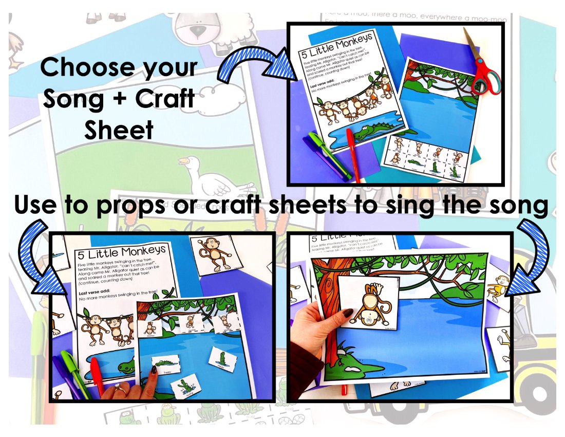 Song Companions and Props for speech therapy preview page 3