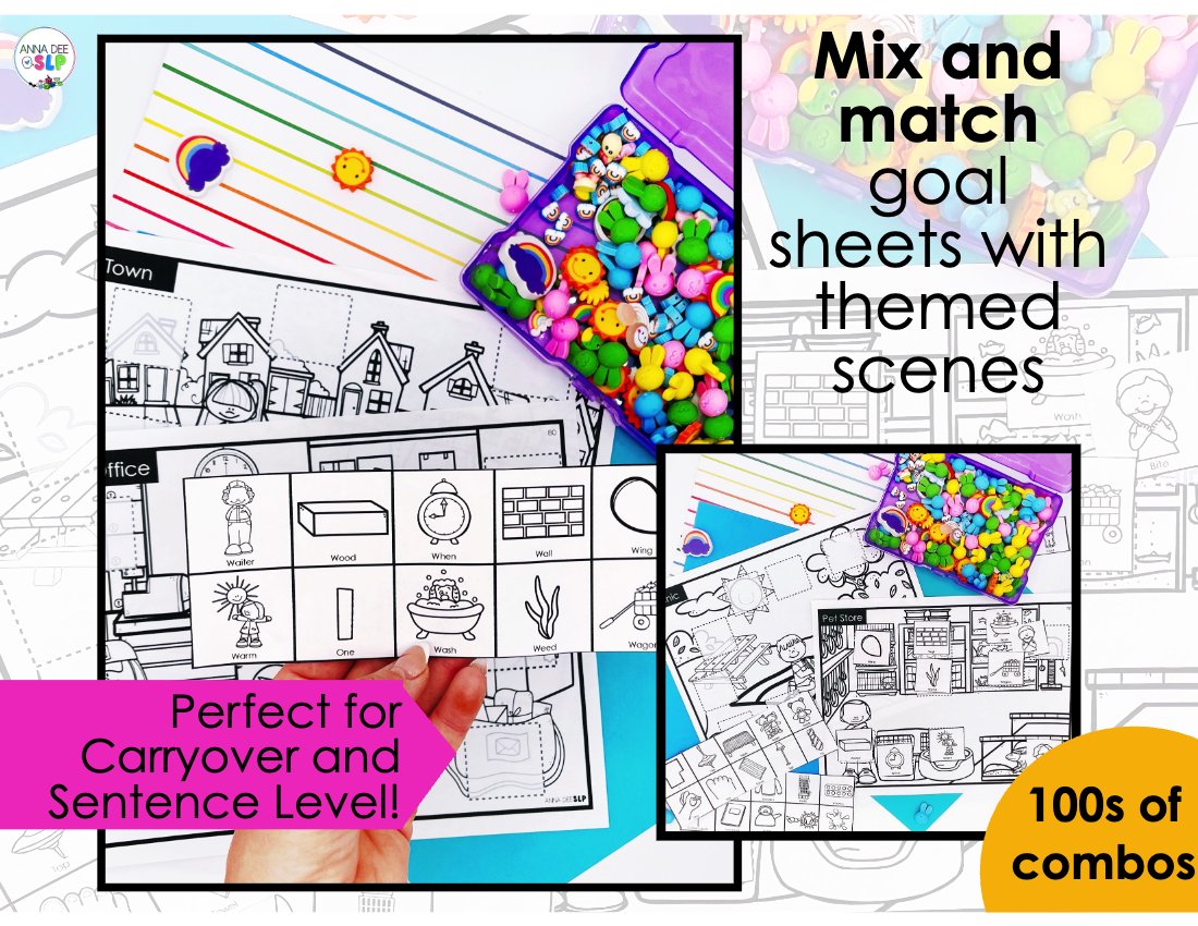 Interactive Craft Scenes for speech therapy preview page 3
