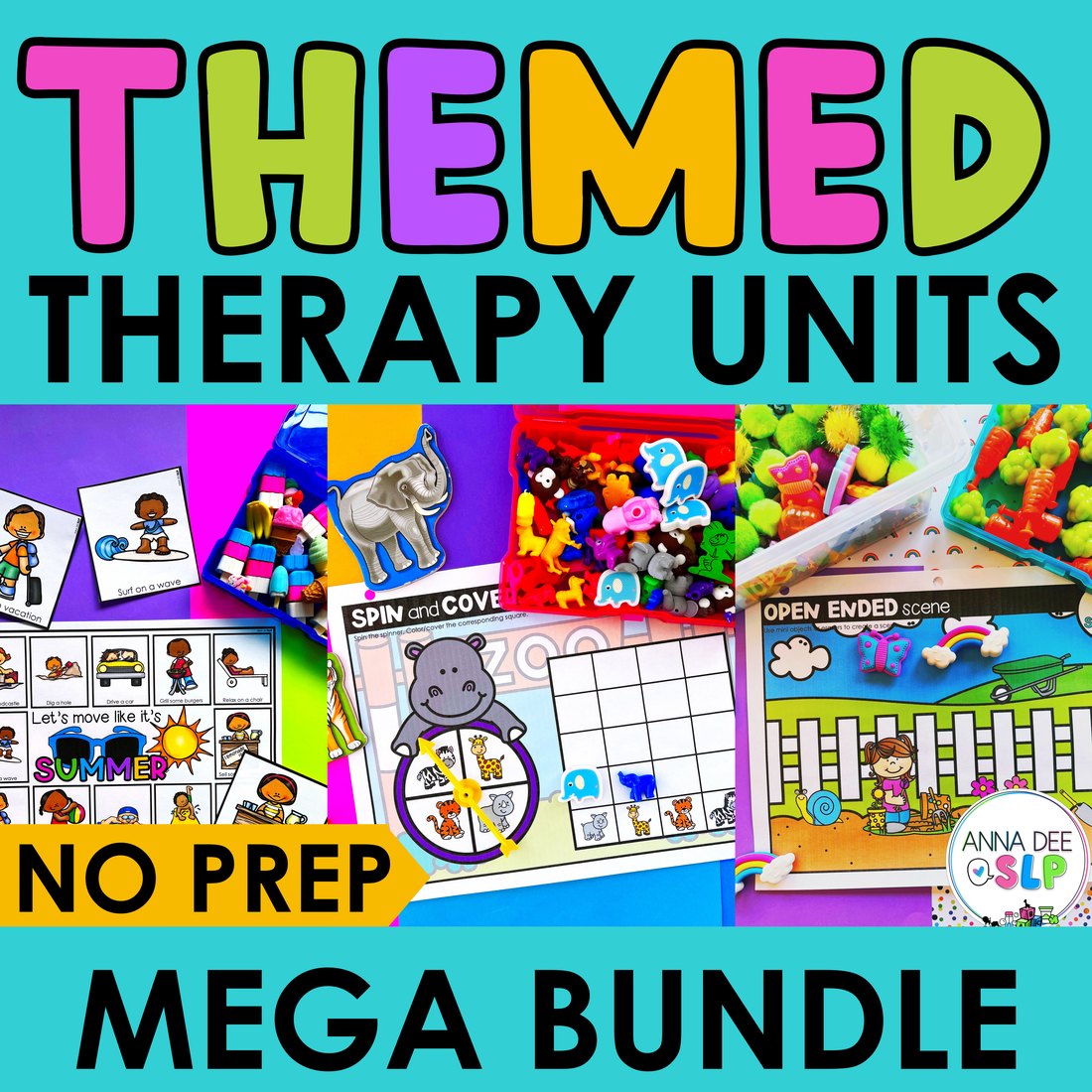Themed Activities and Worksheets Bundle for speech therapy
