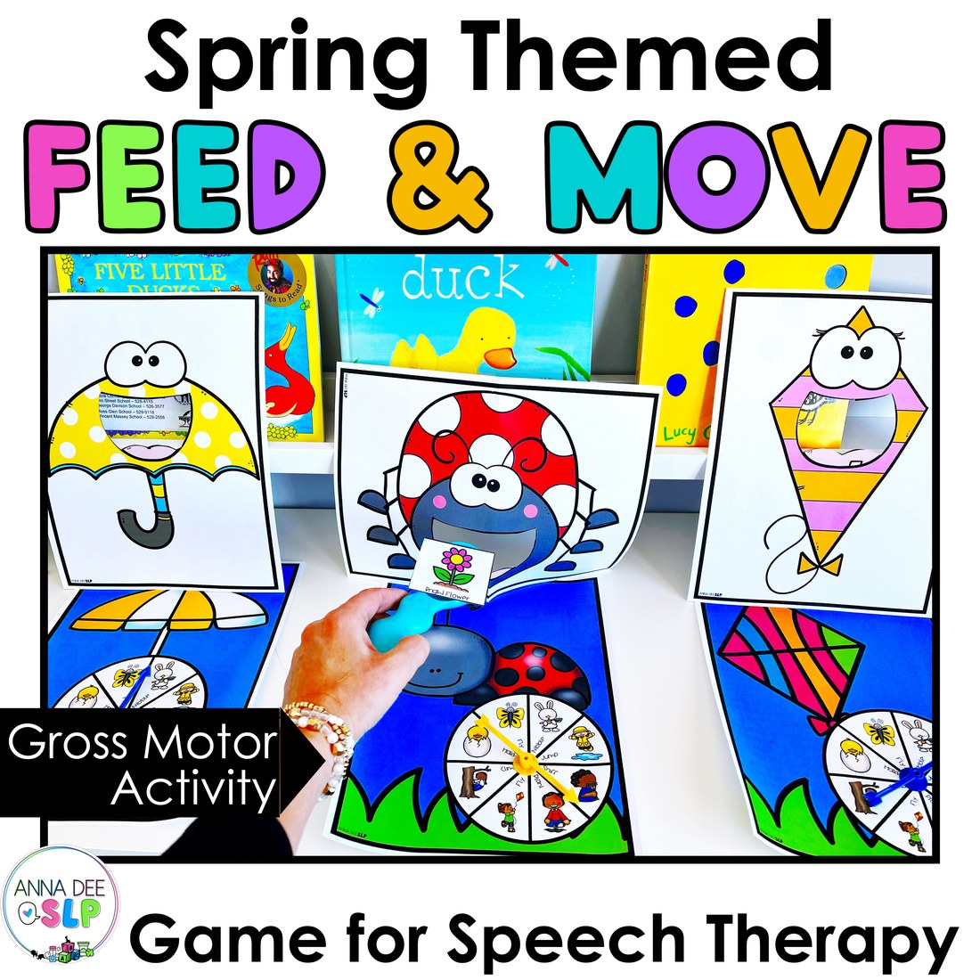 Spring Interactive Feeding Game for speech therapy