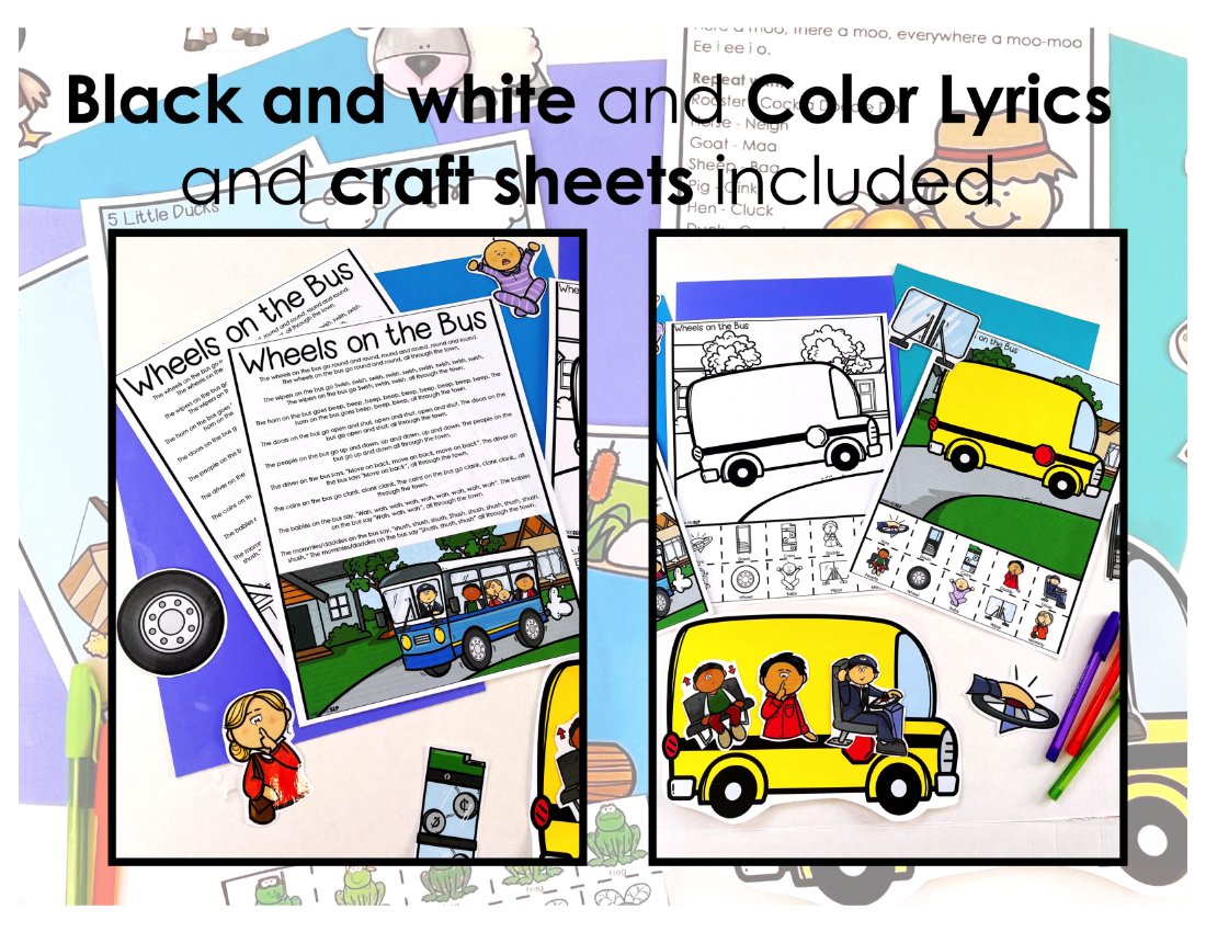 Song Companions and Props for speech therapy preview page 8
