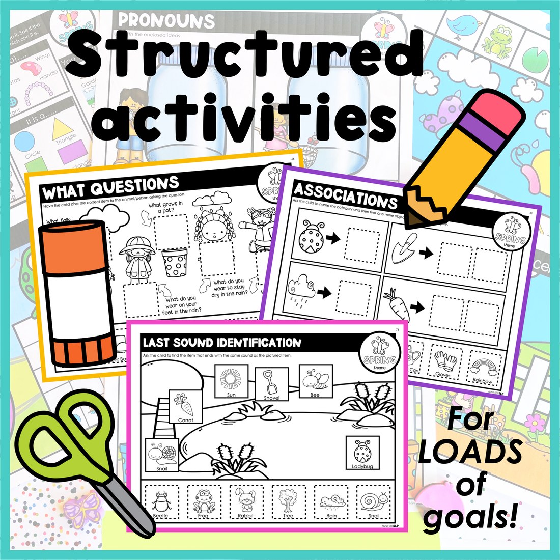 Spring Activities and Worksheets for speech therapy – image 2
