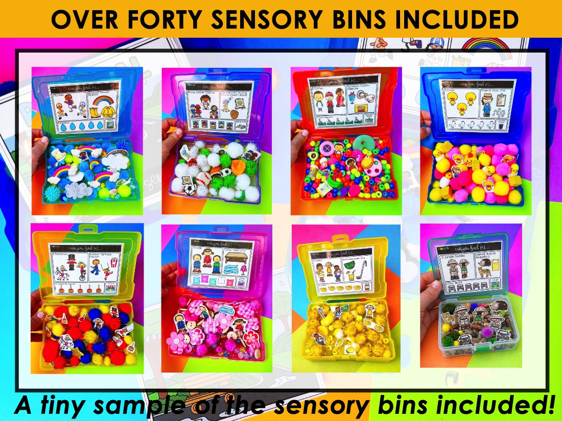 Late Sounds Articulation Sensory Bins for speech therapy preview page 6