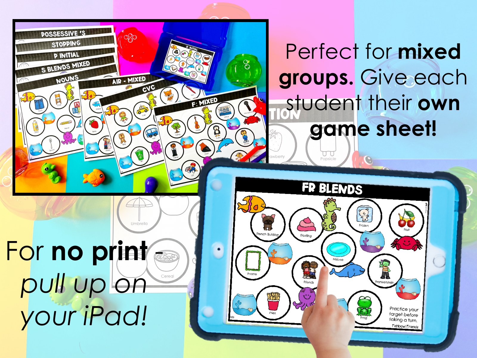 Fishbowl Friends Toy Companion for speech therapy preview page 3